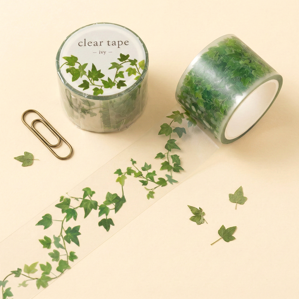 Mind Wave Clear Masking Tape - Ivy