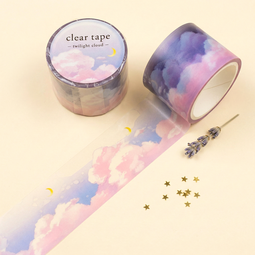 Mind Wave Clear Masking Tape - Limited Edition - Twilight Cloud