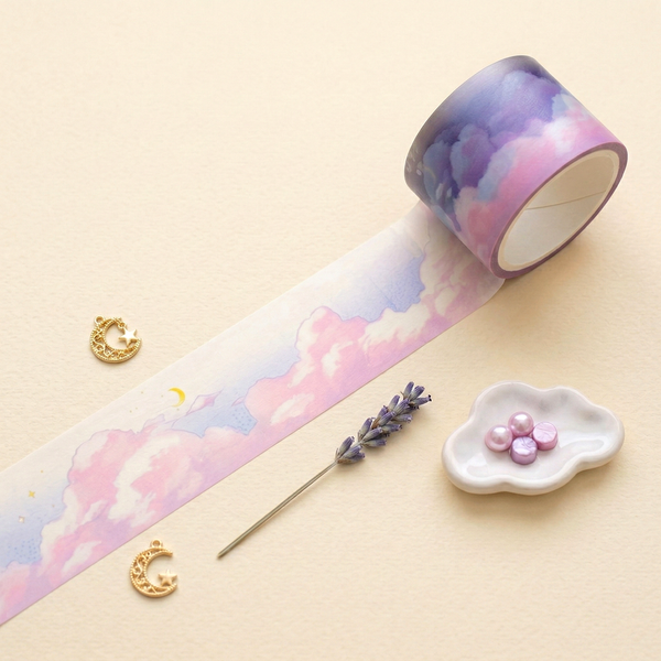 Mind Wave Clear Masking Tape - Limited Edition - Twilight Cloud