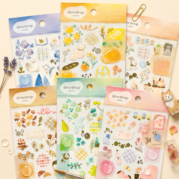 Mind Wave Dew Drop Stickers