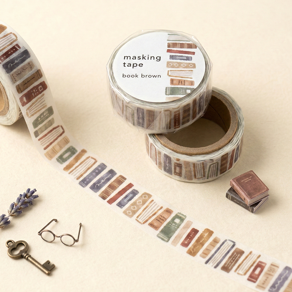 Mind Wave Die-Cut Masking Tape - Books