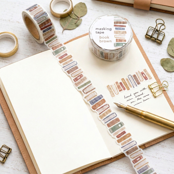 Mind Wave Die-Cut Masking Tape - Books