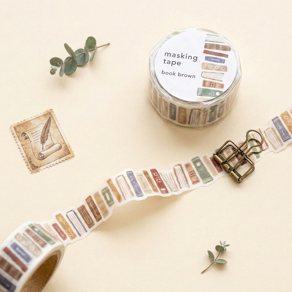 Mind Wave Die-Cut Masking Tape - Books