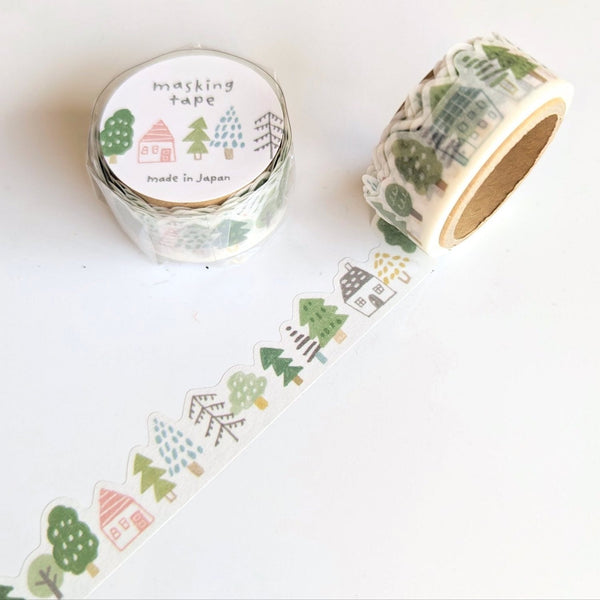 Mind Wave Die-Cut Masking Tape - Forest