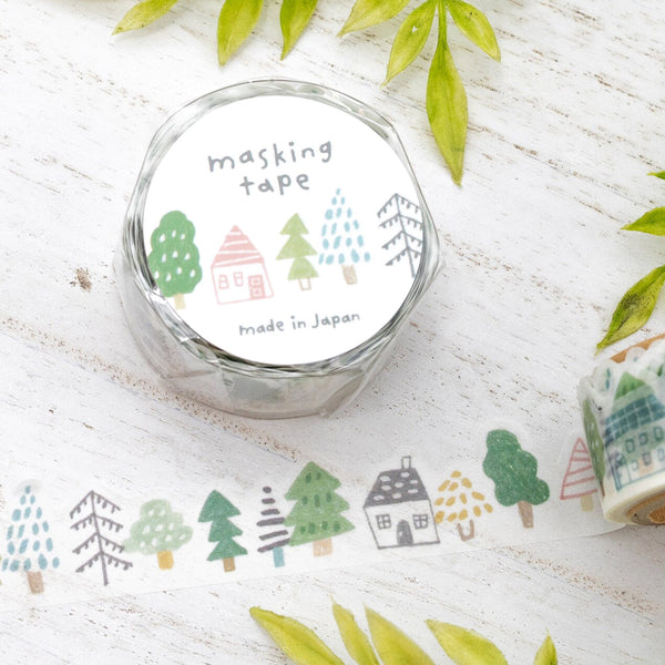 Mind Wave Die-Cut Masking Tape - Forest
