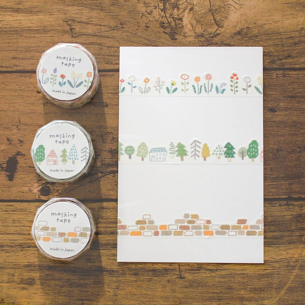Mind Wave Die-Cut Masking Tape - Forest
