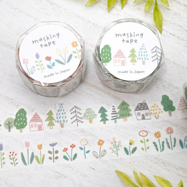 Mind Wave Die-Cut Masking Tape - Forest