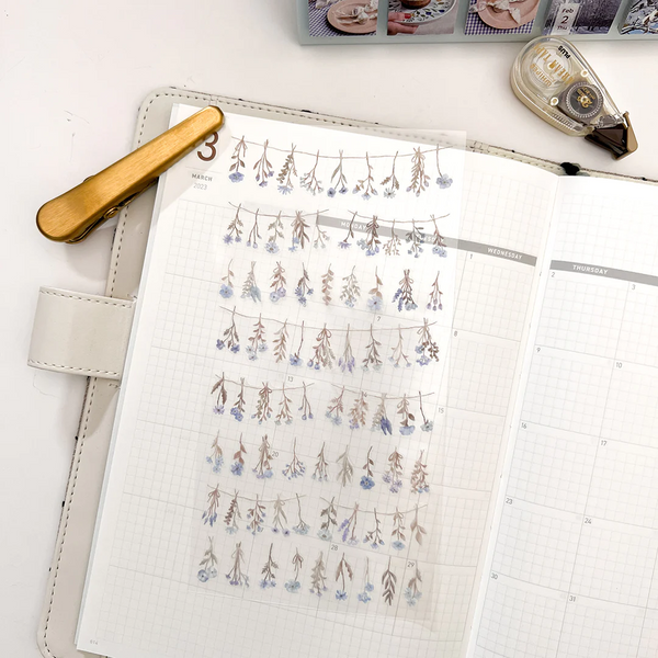 Mind Wave Flower Garland Stickers
