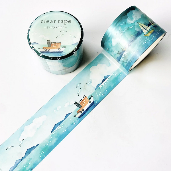 Mind Wave Juicy Color Clear Masking Tape - On The Sea