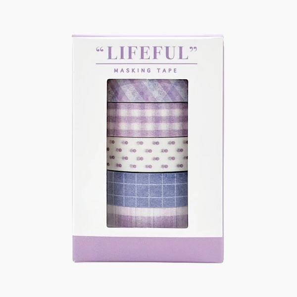 Mind Wave Lifeful Masking Tapes - Set of 5 - Violet