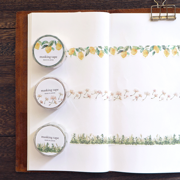 Mind Wave Palette Series Die-Cut Masking Tape - Wild Plants
