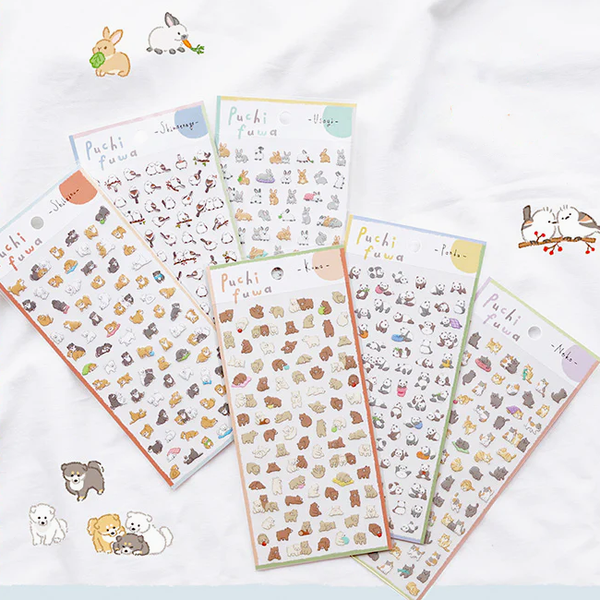 Mind Wave Puchi Fuwa Animal Stickers