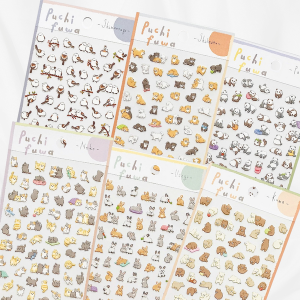 Mind Wave Puchi Fuwa Animal Stickers