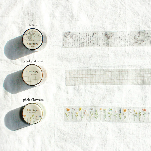 Mind Wave Vintage Clear Masking Tape - Letter