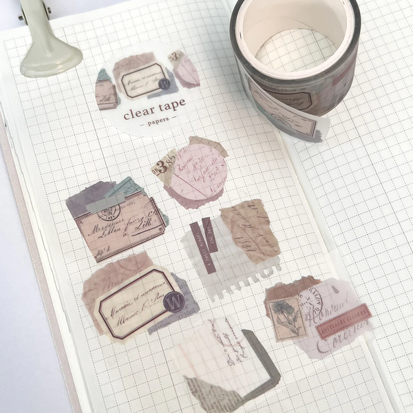 Mind Wave Vintage Clear Masking Tape - Papers