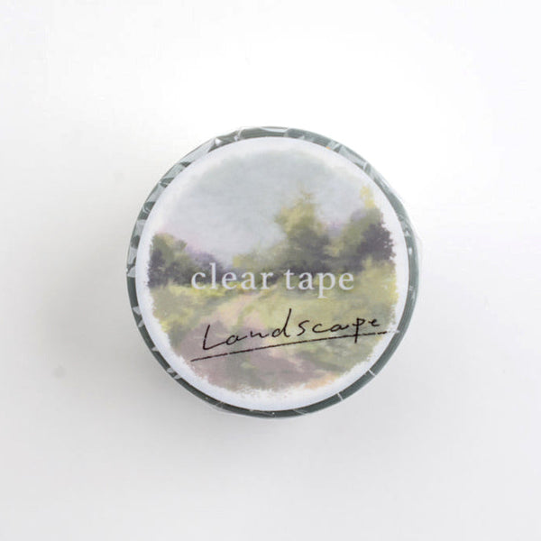 Mind Wave Wide Clear Tape - Landscape - Greenery