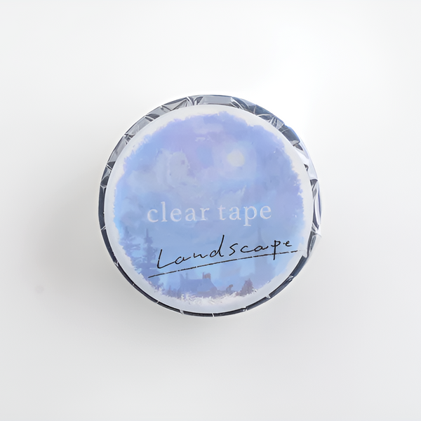 Mind Wave Wide Clear Tape - Landscape - Midnight Moonlight