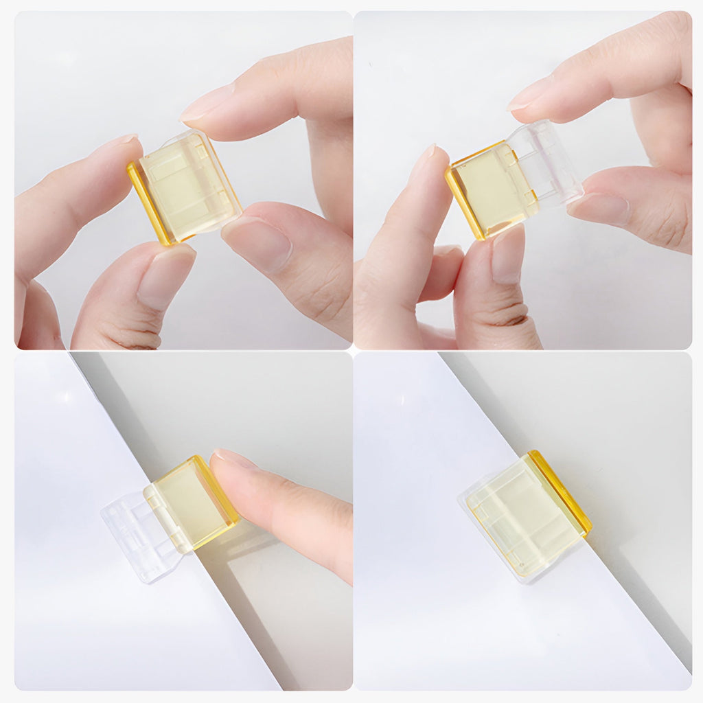 Translucent Mini Craft Clips Mini Colorful Transparent Paper Clips - Set of 5 | Kawaii Pen Shop