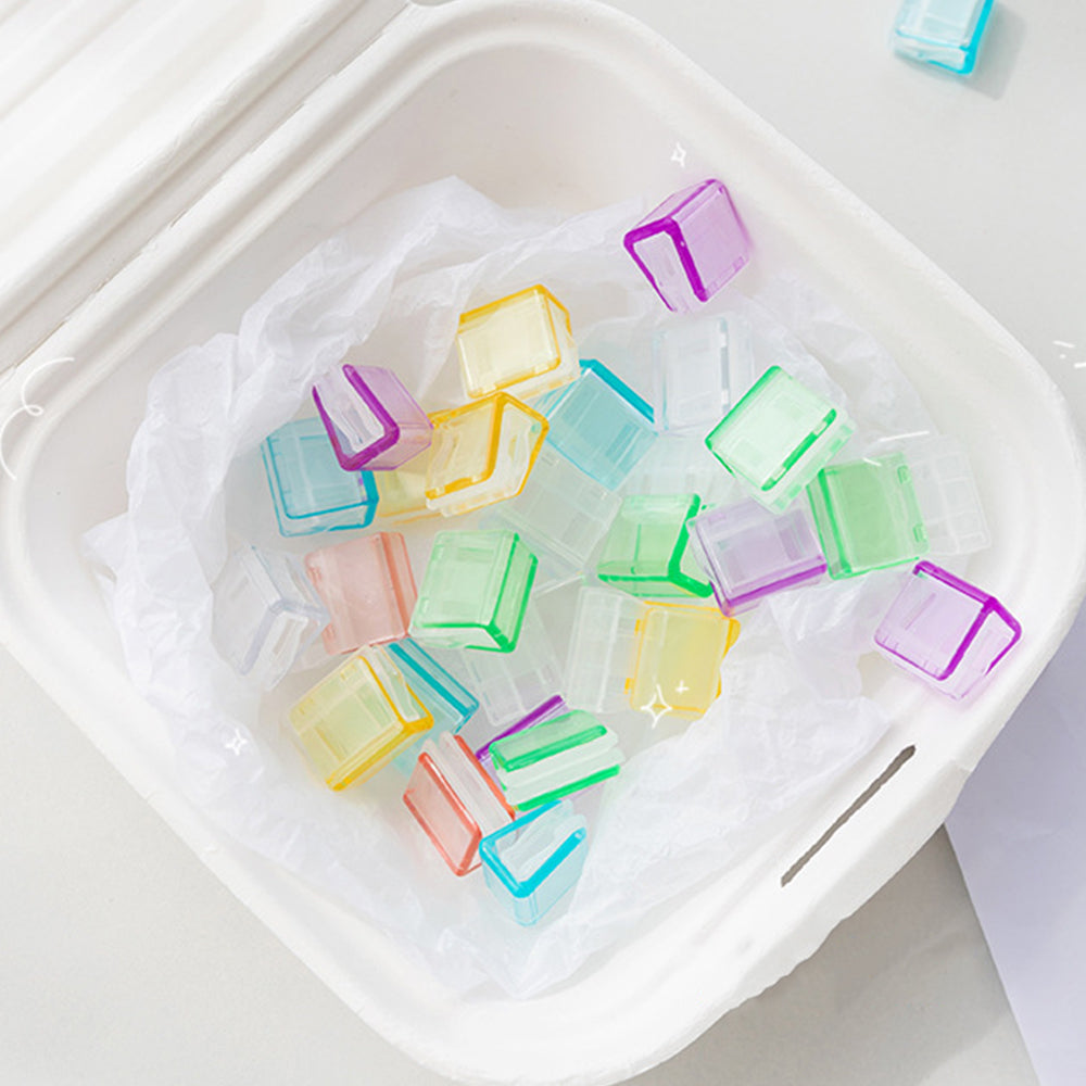 Mini Colorful Transparent Paper Clips - Set of 5 | Kawaii Pen Shop