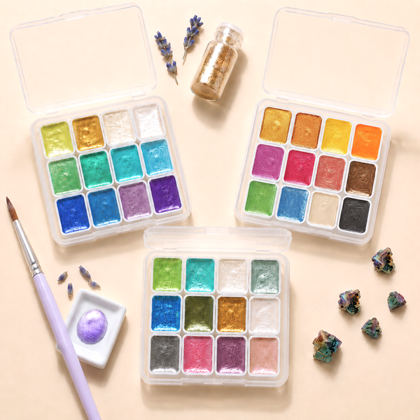 Mini Pearlescent Watercolor Palette