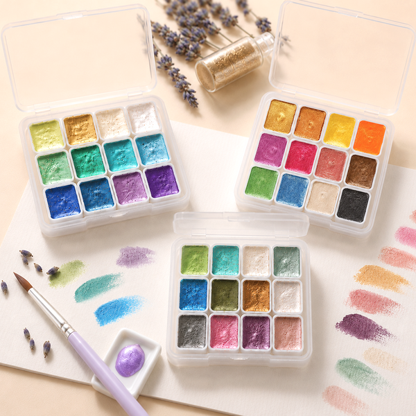 Mini Pearlescent Watercolor Palette