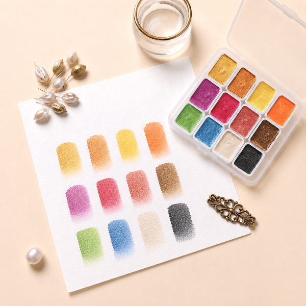 Mini Pearlescent Watercolor Palette