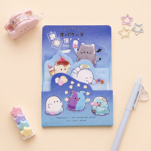 Mochi Ghost Layered Sticky Notes
