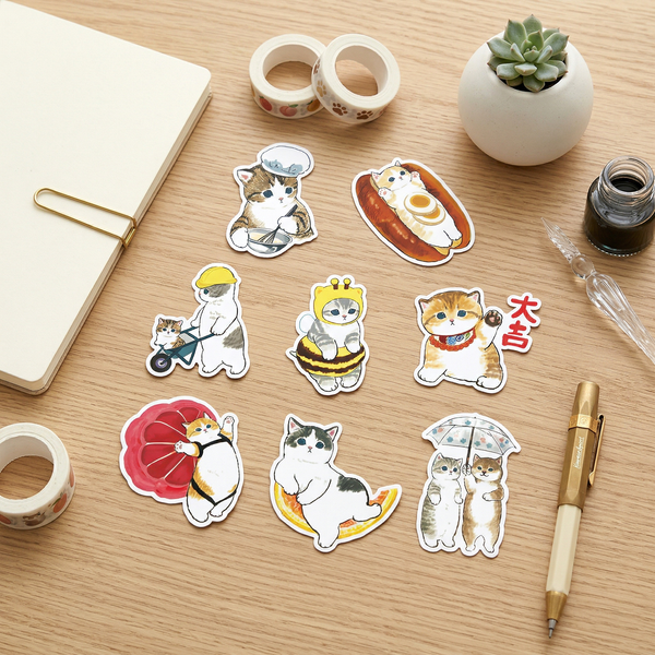Mofusand Cat Stickers - Set of 50