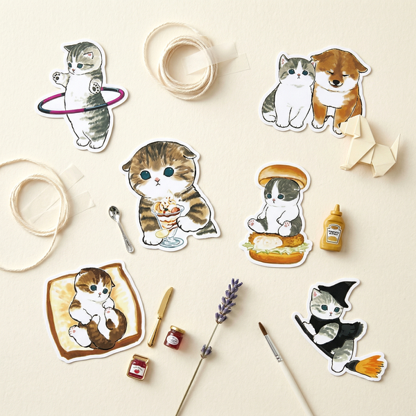 Mofusand Cat Stickers - Set of 50