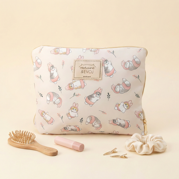 Mofusand x Evoj Large Expandable Travel Bag