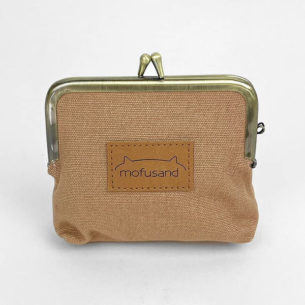 Mofusand Kiss-Lock Purse - Beige