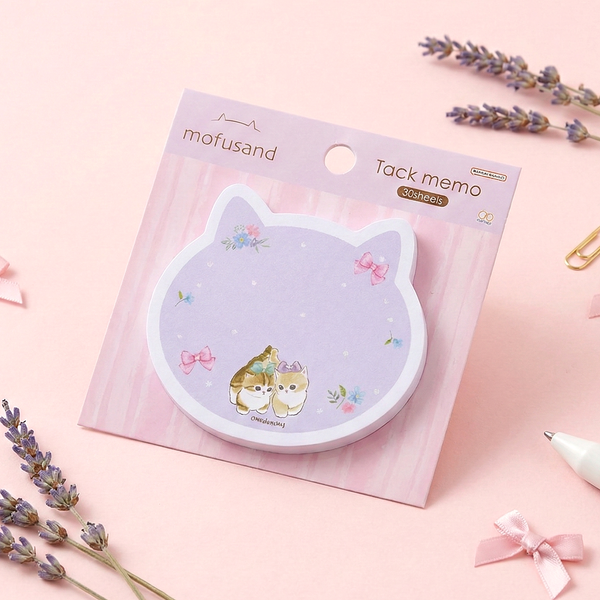 Mofusand Kitty Ribbon Sticky Notes - Limited Spring Edition