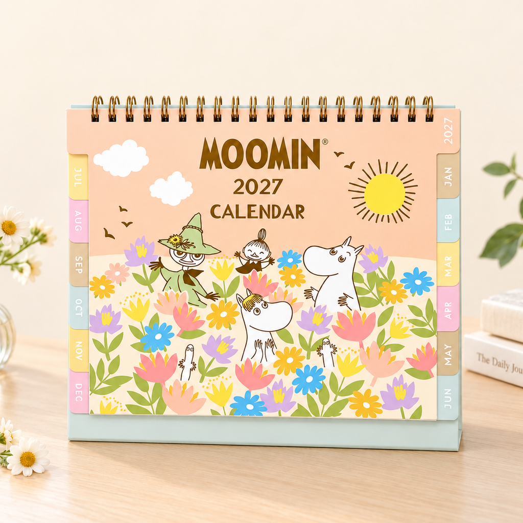 Moomin 2027 Floral Desk Calendar
