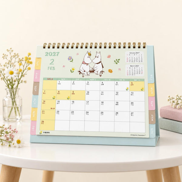 Moomin 2027 Floral Desk Calendar