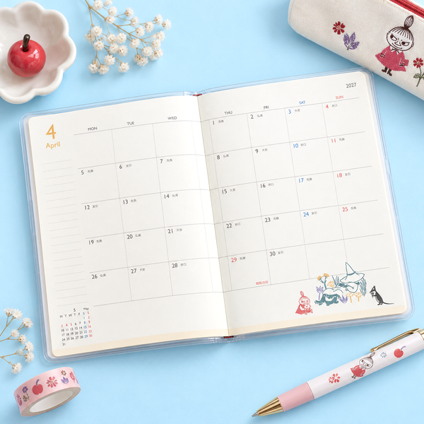 Moomin 2027 Schedule Book - Pink