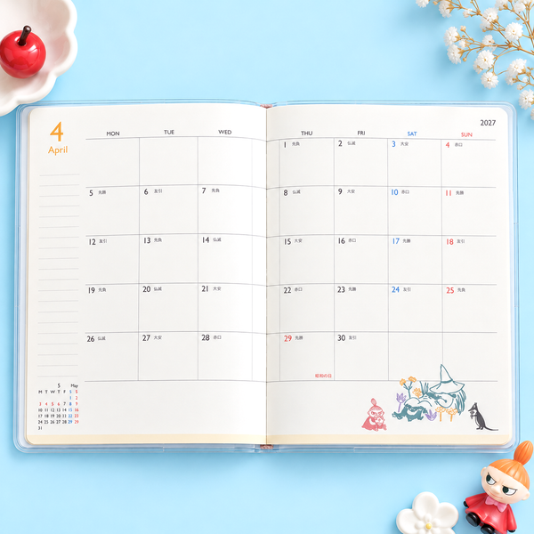 Moomin 2027 Schedule Book - Pink