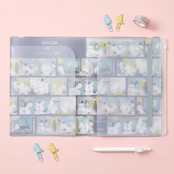 Moomin A4 Clear Book - Moomin On The Riviera