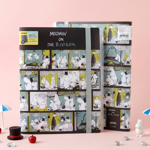 Moomin A4 Clear Book - Moomin On The Riviera