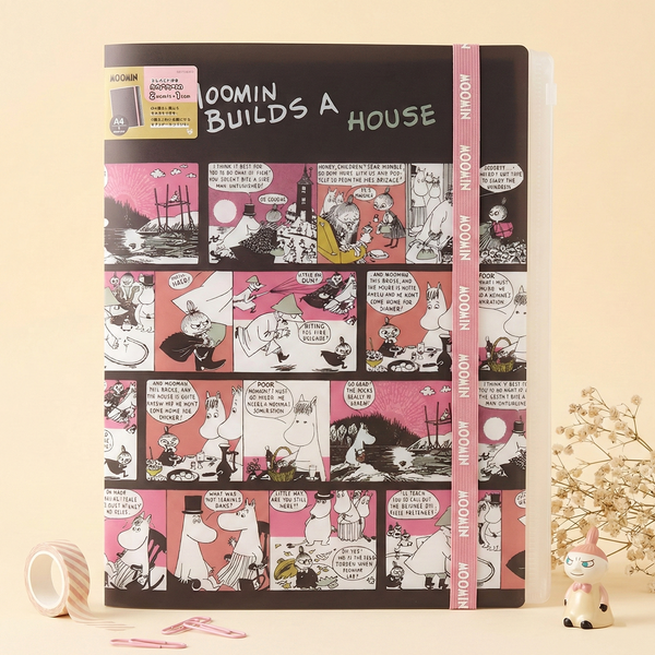 Moomin A4 Clear Book - Moomin Builds A House