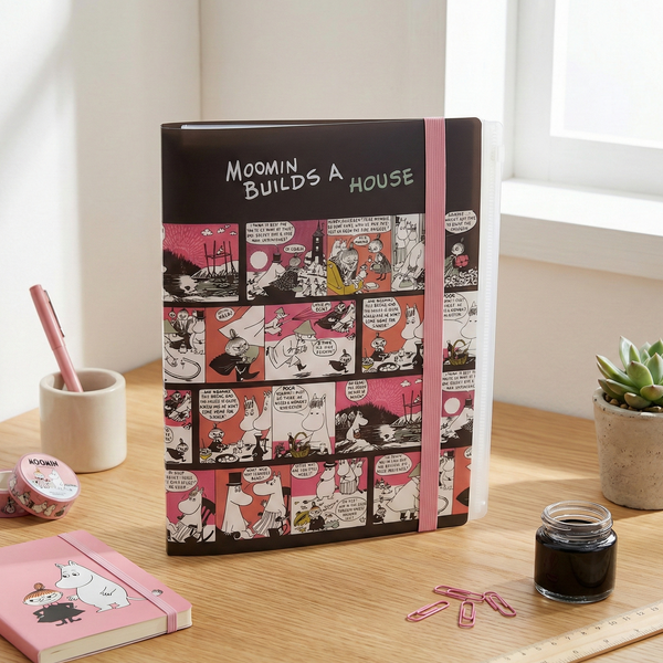 Moomin A4 Clear Book - Moomin Builds A House