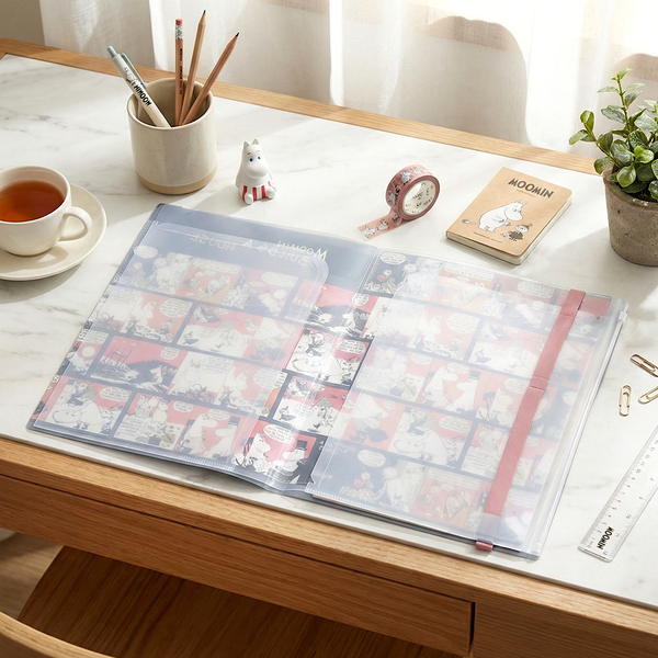 Moomin A4 Clear Book - Moomin Builds A House