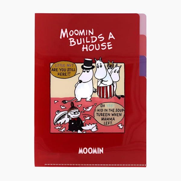 Moomin A5 Folder With Dividers - Moomin Builds A House