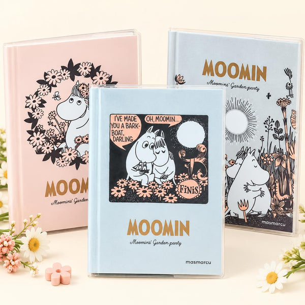 Moomin A6 Mini Grid Notebook with Clear Cover