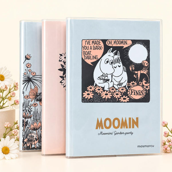Moomin A6 Mini Grid Notebook with Clear Cover