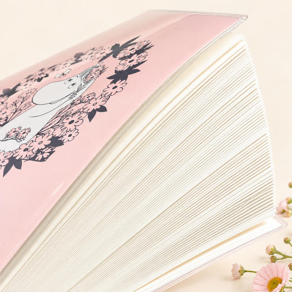 Moomin A6 Mini Grid Notebook with Clear Cover