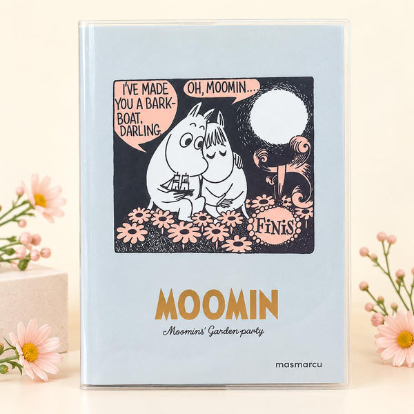 Moomin A6 Mini Grid Notebook with Clear Cover