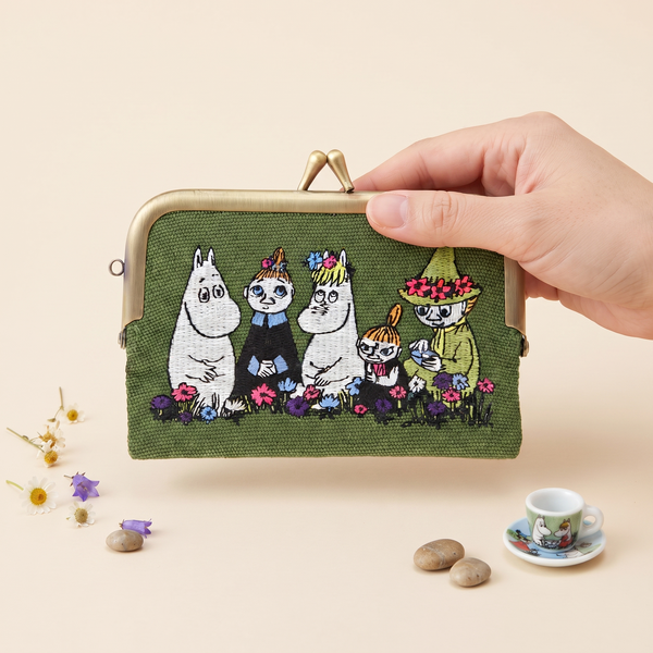 Moomin Embroidered Kiss-Lock Pouch - Limited Storybook Series