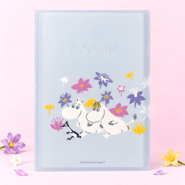 Moomin Meet You A4 Refillable Notebook - Flower Crush - 60 Sheets + Dividers