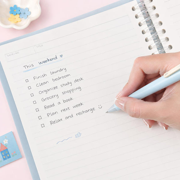 Moomin Meet You A4 Refillable Notebook - Flower Crush - 60 Sheets + Dividers