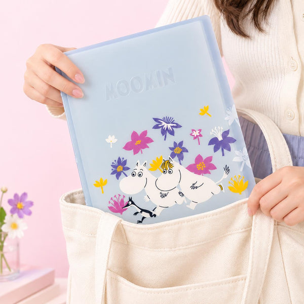 Moomin Meet You A4 Refillable Notebook - Flower Crush - 60 Sheets + Dividers